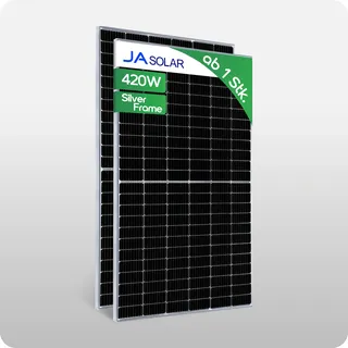 420W JA Solar JAM54S30-420/LR Solarmodul SILVER FRAME