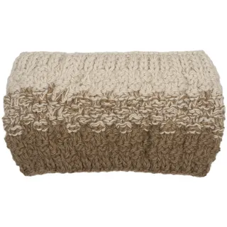 Stylebreaker 2-Farbiges Ombré Strick Stirnband Braun/Beige