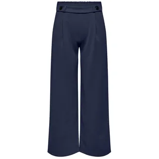 Jdy Damen JDYGEGGO NEW LONG PANT JRS NOOS Hose, Black Iris/Detail:Black Buttons, S/30