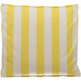 JAN KURTZ Boxkissen 50 x 50 cm Gelb/Weiß