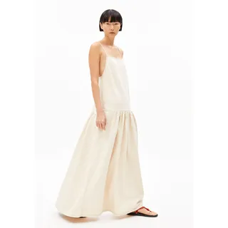 TASHAA | Jeanskleid  aus Bio-Baumwoll Mix - beige (S)