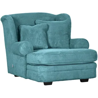 Ambia Home Xxl-Sessel , Petrol , Textil , Buche , massiv , Füllung: Schaumstoff,Schaumstoff , 121x100x140 cm , Stoffauswahl , Wohnzimmer, Sessel, XXL-Sessel