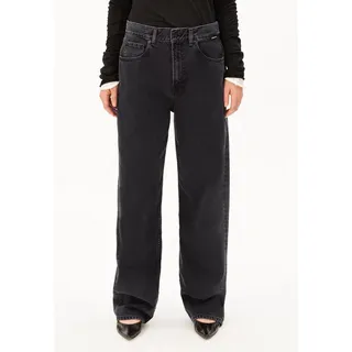 ARMEDANGELS HAAYI LOW WAIST BAGGY JEANS | 100% recycelte Baumwolle Non Stretch - schwarz (28-32)