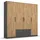 Drehtürenschrank StyleUp 181 x 197 x 54 cm Grau