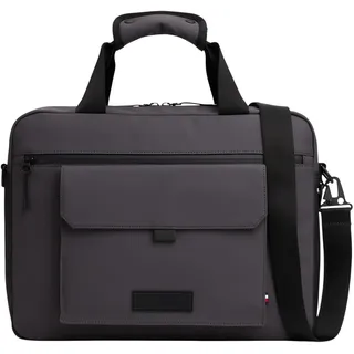 TOMMY HILFIGER TH SEASONAL COMPUTER BAG AM0AM13646 Herren Computertasche, Grau (Anthrazit), Einheitsgröße, Grau (Anthrazitgrau), One Size