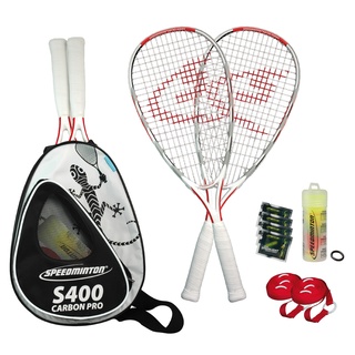 Speedminton Set S400 2013, Silber/rot/schwarz, 400091