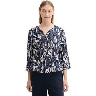 Tom Tailor Da. Gemusterte Bluse mit LENZING(TM) ECOVERO(TM)