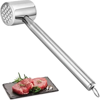 Fleischklopfer Edelstahl 304, Fleischhammer, Meat Tenderizer für Rindfleisch, Schwein, Spülmaschinengeeignet,