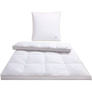 Balette Daunenbettdecke + Kopfkissen »140 Jahre Balette, in 5 Wärmeklassen, Made in Germany, Downpass« Bettwaren-Set, 135x200 oder 155x220 cm & Kissen 80x80 cm, weiß