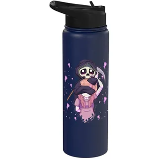 Pastell Goth Kawaii Anime Girl und Cute Reaper Teens Stainless Steel Insulated Water Bottle