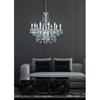 REALITY Leuchten Kronleuchter »Lüster« E14 Hängeleuchte, Pendellampe, Pendelleuchte, Leuchtmittel tauschbar, weiß