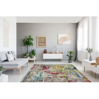 andiamo Indoor Outdoor Teppich Platana - Wetterfester Outdoorteppich für den Balkon oder Terrasse - farbenfroher Teppich für das Wohnzimmer oder die Küche - 120 cm x 180 cm Multi