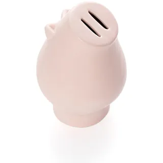 FISURA - Rosa Sparschwein. Originelle Spardose für Kinder und Erwachsene. Moderne Spardose aus Keramik. Design-Sparschwein für Geschenke. Maße: 12 x 18,5 Zentimeter.