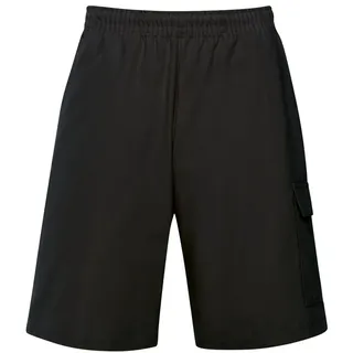 Jerseyhose TRIGEMA "TRIGEMA Cargo-Bermuda aus 100% Baumwolle", Damen, Gr. 4XL, Normalgrößen, schwarz, Web, 100% Baumwolle, Hosen Jerseyhose