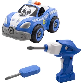 SILVERLIT TOOKO - Baue Mein RC-Polizeiauto- Funkferngesteuertes Polizeiauto zum Bauen (+22 Teile) und Steuern - Ab 3 Jahren