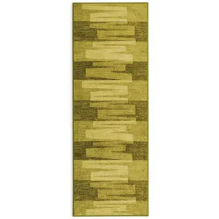 Läufer , Grün , Textil , Uni , rechteckig , 80x350 cm , pflegeleicht , Teppiche und Böden, Teppiche, Teppichläufer, Läufer