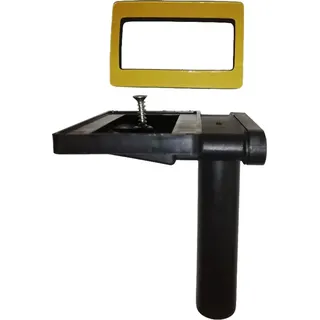 keenberk Überlauf 90° für Spülen mit Überlauf in Ablagefläche neben dem Becken rechteckig flach 50 mm x 80 mm