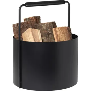 BLOMUS Kaminholzkorb Ashi 35 cm schwarz