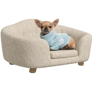 PawHut Hundematte 70 x 47 x 30 cm weiß