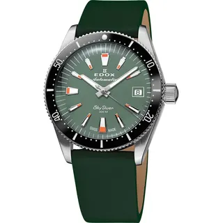 Edox Skydiver Automatik m. Wechselarmband Damenuhr 38mm 30ATM