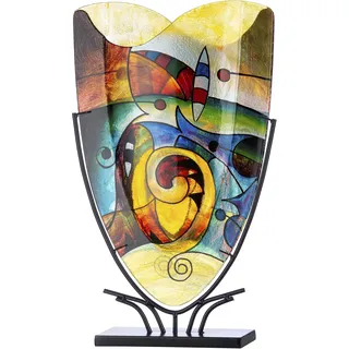 Casablanca by Gilde "Verona", dekorative Vase aus Glas, Dekoobjekt,