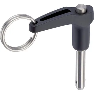 Kugelsperrbolzen mit L-Griff, einfach wirkend - nach NASM / MS17986 | Nenndurchmesser=3/8 Zoll/Klemmlänge=6 Zoll | 4212.D60