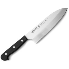 Arcos 289804 Serie Universal - Messer Deba Asiatisches Messer - Klinge Nitrum Edelstahl 170 mm - HandGriff Polyoxymethylen (POM) Farbe Schwarz