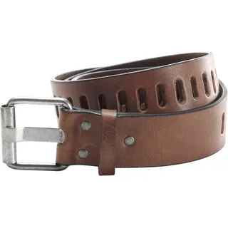 Ledergürtel BABISTA "Ledergürtel MILANVENZI", Herren, Gr. 120, braun (cognac), Obermaterial: 100% Rindsleder Leather cow., unifarben, Gürtel Ledergürtel