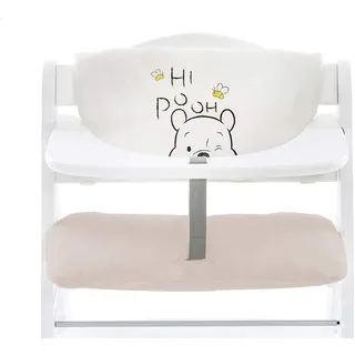 hauck Disney Sitzkissen Kompatibel mit Alpha+, Beta+ und Arketa Holzhochstuhl Highchair Pad Deluxe, Einfache Befestigung mit Klettverschluss, Maschinenwaschbar (Pooh Cuddles)