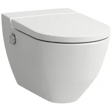 Laufen Navia Cleanet Dusch-WC, Tiefspüler 4,5/3-Liter wandhängend, spülrandlos, 37x58 cm, Farbe: Weiß mit LCC Active