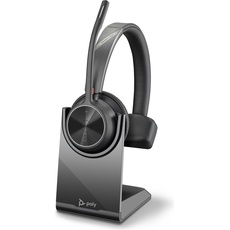 Poly Voyager 4300 UC Series 4310 (Kabellos), Office Headset, Schwarz