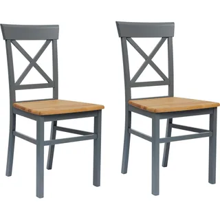 OTTO home Esszimmerstuhl Tatra TOPSELLER Massivholz blau 2er Set
