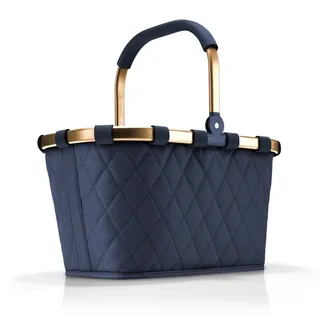 Reisenthel carrybag frame rhombus midnight gold 48 x 28 x 29 cm