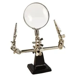 McPower Löthilfe 1533007, mit Lupe, 2 Klemmen