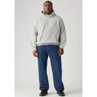 Straight-Jeans LEVI'S PLUS "501 LEVI'SORIGINAL B&T", Herren, Gr. 48, Länge 32, schwarz indigo flat, Denim/Jeans, Obermaterial: 100% Baumwolle, straight fit, Jeans Straight-Jeans