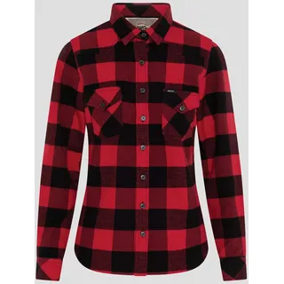 Rokker Denver, Bluse Damen - Rot/Schwarz - L