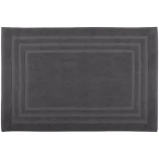 Stof - Badematte - Größe 45 x 70 cm - 100% Bio-Baumwolle - Anthrazit - Modell Lagune - Wohnwäsche - weich und bequem - ideal für das Badezimmer