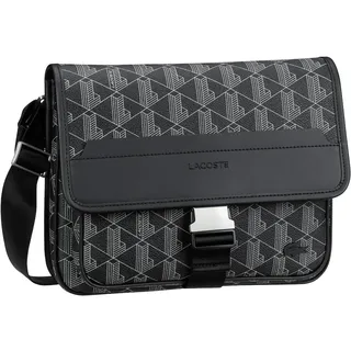 Lacoste Messenger Bag L Monogram Noir Gris