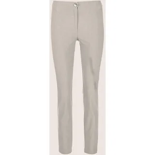 Stoffhose MADELEINE "Hose Schlanke Stretch-Hose mit Vichy-Karo", Damen, Gr. 48, N + K Gr, grau (steingrau), Obermaterial: 74% Viskose CV. 23% Polyamid PA. 3% Elasthan EL., Modern, Hosen Stoffhose, hoher Tragekomfort durch Stretchanteil