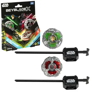 Hasbro Beyblade X Star Wars Collab Luke Skywalker 4-80B vs. Darth Vader 4-60B Multipack,