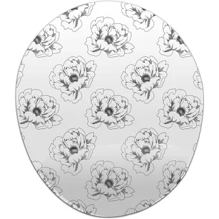 Bonamaison, Ergonomisches Mauspad mit Handgelenkauflage, Digital Bedruckt Mauspad Anti-Sehnenscheide Probleme, rutschfeste Unterseite, für Büro und Zuhause, Größe: 20x23 cm