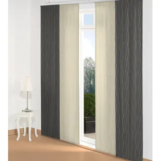 Wirth Schiebegardine WIRTH "Sepino" Gr. 1, beige, B:60cm H:145cm, Jacquard, Baumwolle, Polyester, Gardinen