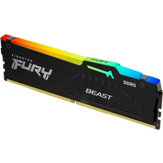 FURY Beast DDR5 5600MT/s RGB 16GB Modul (1x16GB) CL40 Schwarz KF556C40BBA-16