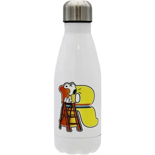 CYPBRANDS Snoopy Wasserflasche aus Edelstahl, luftdicht, mehrfarbig, 550 ml, Weiß, offizielles Lizenzprodukt
