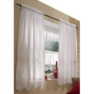 HOSSNER - ART OF HOME DECO Gardine »Dachstein« Stangendurchzug 2 Stk. tlg. HxB: 150x90