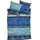 Indi ornamental Blau 155 x 220 cm + 80 x 80 cm