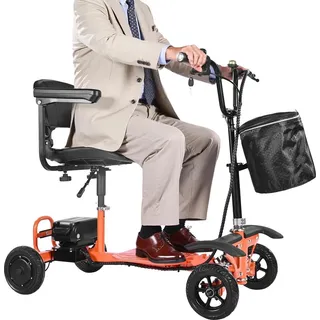 Vevor 4-Rad-Elektromobil klappbar 120 kg Tragkraft orange