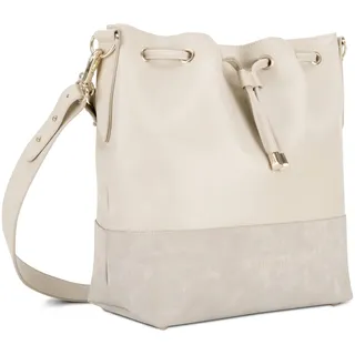 Expatrié Beuteltasche Damen Beige - Sarah Medium - Handtasche aus Veganem PU Leder - Umhängetasche für City, Business, Freizeit - Schlicht & Stylisch