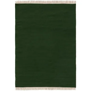 benuta Pop Wollteppich Liv Dunkelgrün 120x170 cm , Textil , Beton Optik , Rechteckig , 120x170 cm , Gots , pflegeleicht , Teppiche und Böden, Teppiche, Schafwollteppiche