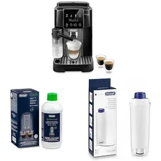 De'Longhi Magnifica Start ECAM222.60.BG, Kaffeevollautomat mit LatteCrema-Milchsystem + Original EcoDecalk DLSC 500 Entkalker Wasserfilter DLSC002